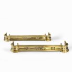 A pair of superb quality Victorian brass fenders,