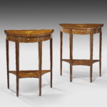 antique tables pair