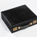 antique snake skin briefcase