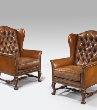 antique leather chairs