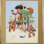 monkey painting