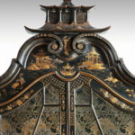 black antique japanese chest top