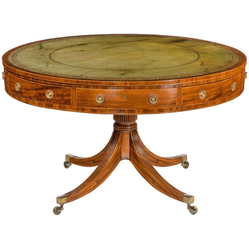 George III Drum Table Gillows