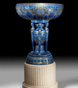 antique blue vase