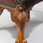 leather antique chair leg