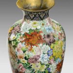 flower pattern vase
