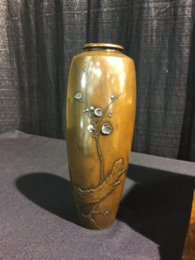 golden antique vase