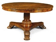 A George IV Rosewood centre table, in the manner of Gillows, c1830.