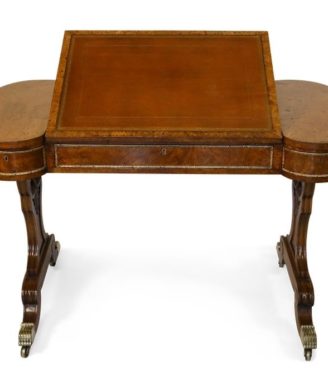 top view of antique table