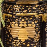 black and gold basket closeup