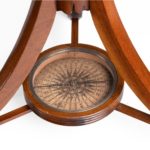 antique globe compass base