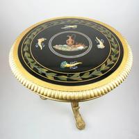 antique gold table