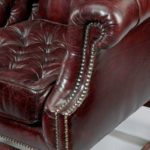 leather armchair side