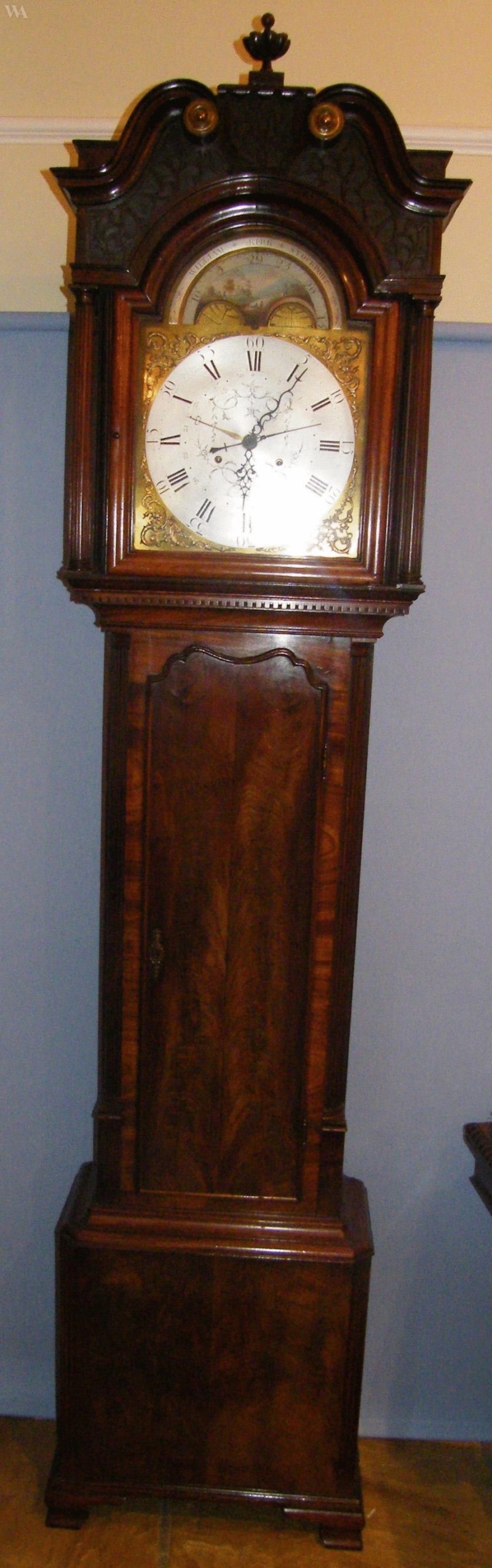antique clock brown