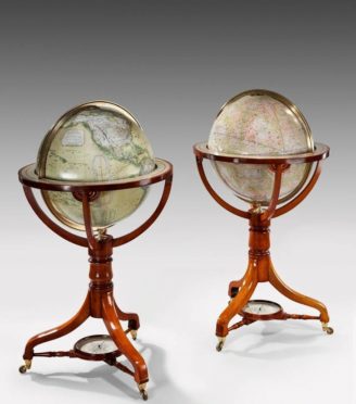 antique globes