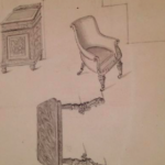Regency Mahogany Library Chair by Gillows English, circa 1815