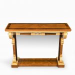 rosewood and gilt console table attributed to Morel and Seddon,
