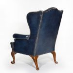 George I style mahogany wing-armchair back