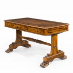A late Regency rosewood free standing library table, by James Winter,