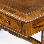 A late Regency rosewood free standing library table, by James Winter,