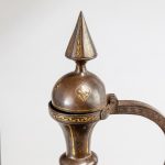 Qajar gold-damascened steel ewer and basin
