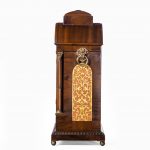 A Large Regency Mahogany Brass Inlaid Bracket Clock by John Foster side view