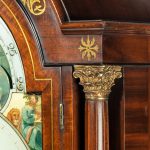 A Large Regency Mahogany Brass Inlaid Bracket Clock by John Foster gold details
