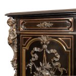 A large Napoleon III ebonized partners’ desk by Racault