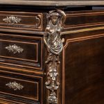 A large Napoleon III ebonized partners’ desk by Racault