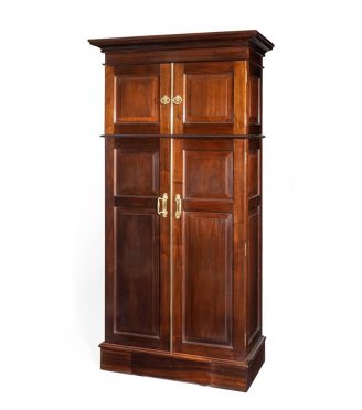 A rare Edwardian mahogany mechanical gentleman’s wardrobe