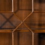 A late Regency mahogany breakfront bookcase
