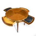 A Napoleon III mahogany side table top