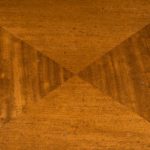 A Napoleon III mahogany side table grain