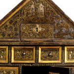 An extremely rare museum quality English table cabinet, c1720