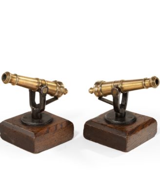 A pair of 19th century ½in. bore signal guns main