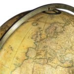 William IV 20 inch terrestrial globe by Cruchley detail