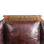 A George IV brass inlaid rosewood country house three-seater sofa attributed to Gillows top
