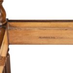 Louis Philippe mahogany hall bench stamp