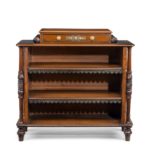 A William IV mahogany open bookcase by Brown and Lamont main