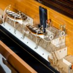 A shipyard model of the wooden steam ship ‘S.S. F.W.Harris’