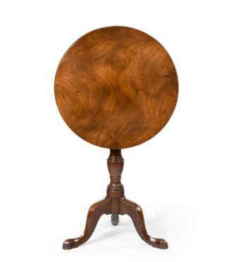 A George III mahogany tilt-top occasional table,