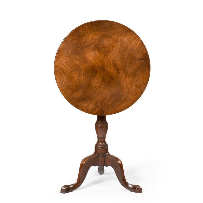 A George III mahogany tilt-top occasional table,