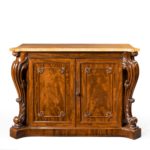 An early Victorian two-door mahogany side cabinet, attributed to Gillow