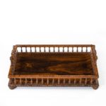A Regency rosewood book tray attributed to Gillow