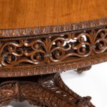 A William IV Colonial padouk five-foot round table close up