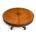 A William IV Colonial padouk five-foot round table top