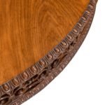 A William IV Colonial padouk five-foot round table detail