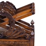 A Regency rosewood Canterbury in the manner of Loudon detail