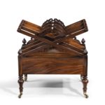 A Regency rosewood Canterbury in the manner of Loudon back