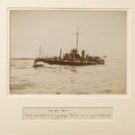 Rare framed albumen photograph of the Royal Navy Torpedo boat
